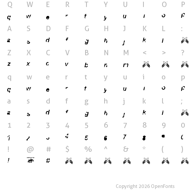 Character Map of 3 Regular