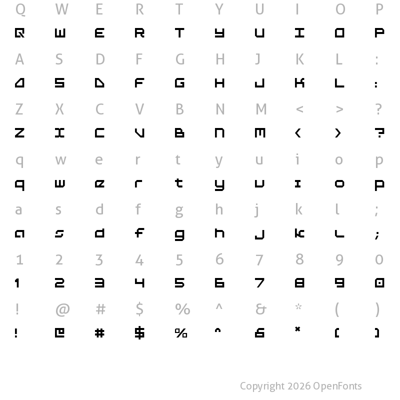Character Map of 5th Agent Regular