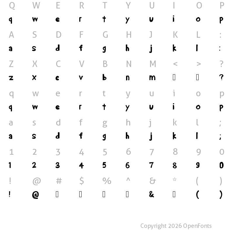 Character Map of ace gaffigan Medium