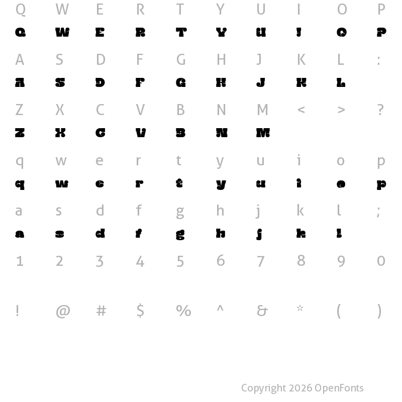 Character Map of Acting DEMO Normal