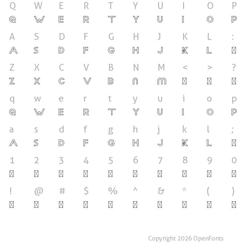 Character Map of Aday Demo Outline