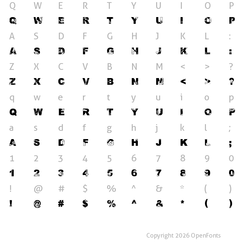 Character Map of Adieresis, Odieresis & Aring 2 Regular