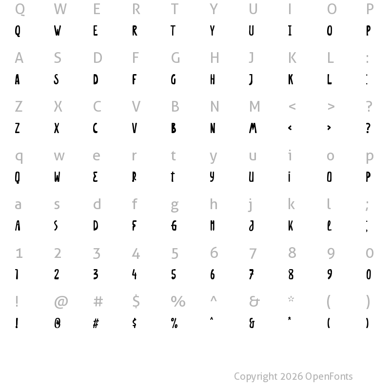 Character Map of Afterlife Attack Regular