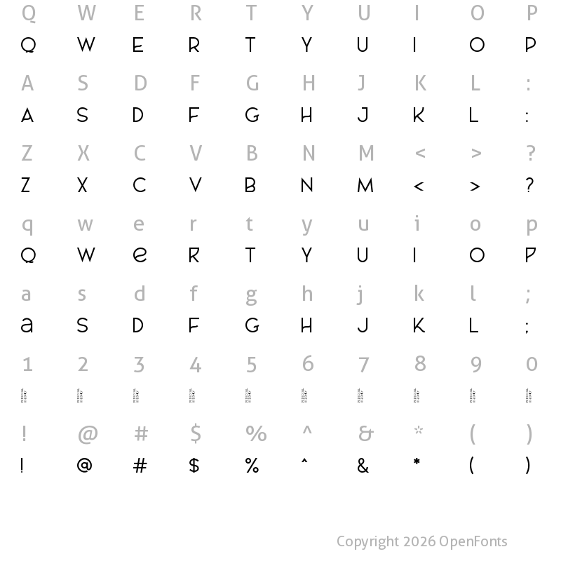 Character Map of AL_CHEVROLA_PersonalUseOnly Regular