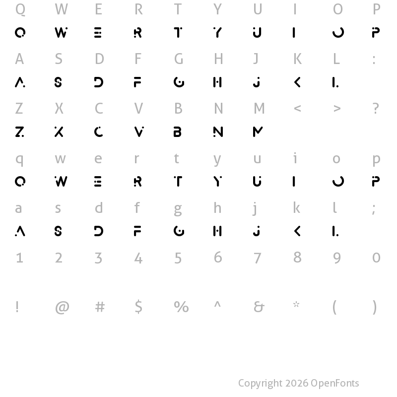 Character Map of Alexana Neue Regular