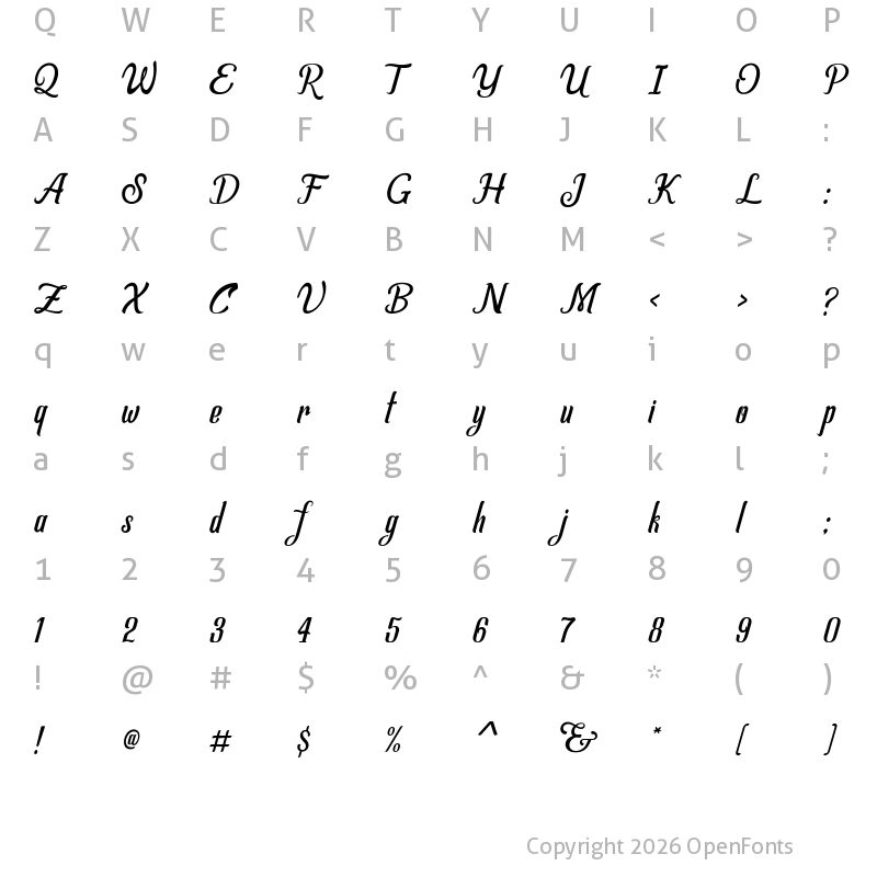 Character Map of Allema Demo