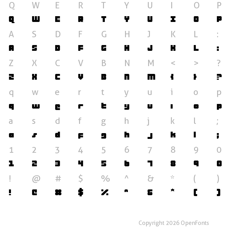 Character Map of Alpha Taurus Expanded Expanded