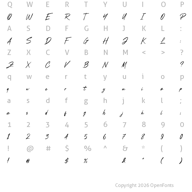 Character Map of Alphaget Regular