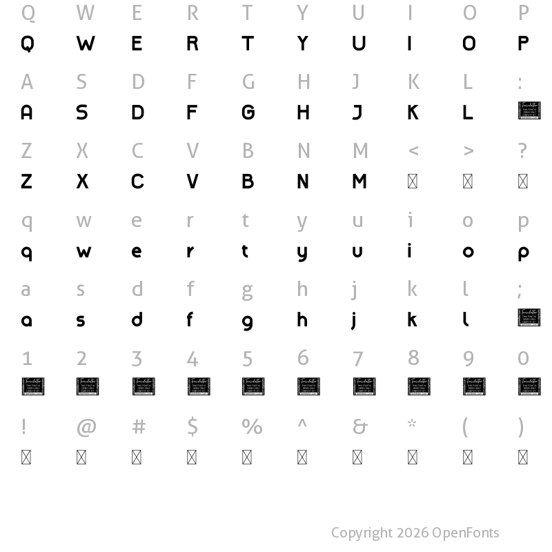 Character Map of Amenable Personal Use