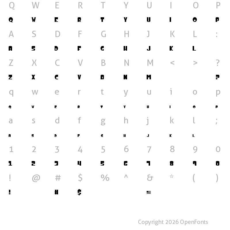 Character Map of American DAD! Regular