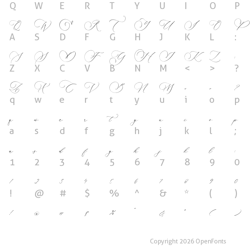Character Map of Amotthela Infinite Regular