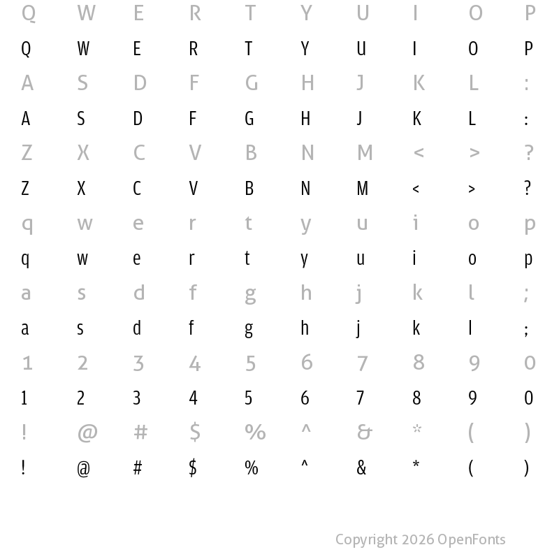 Character Map of Amplitude Condensed Book