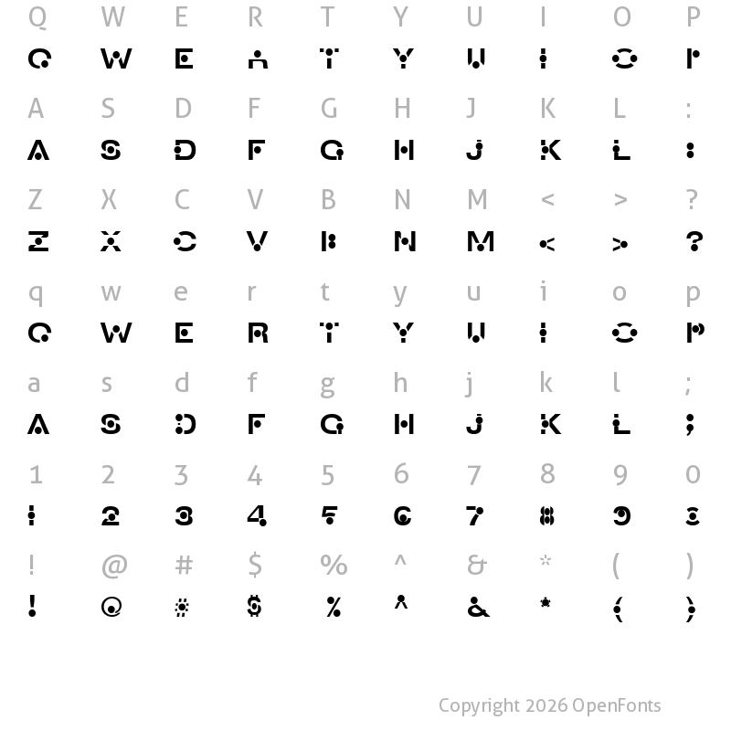 Character Map of An Creon Regular