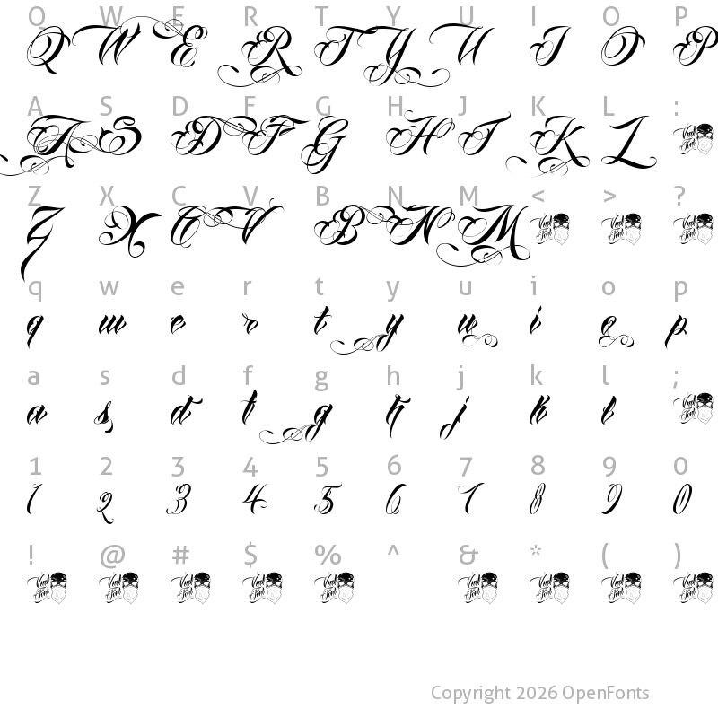 Character Map of Anha Queen VMF Regular