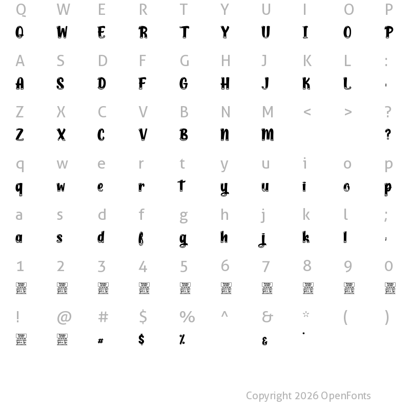 Character Map of Anime Kids - Personal Use Regular