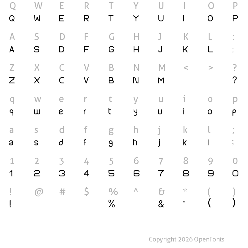 Character Map of Anokha Regular