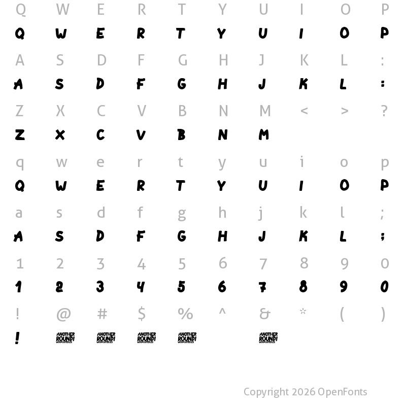 Character Map of Another Round Regular