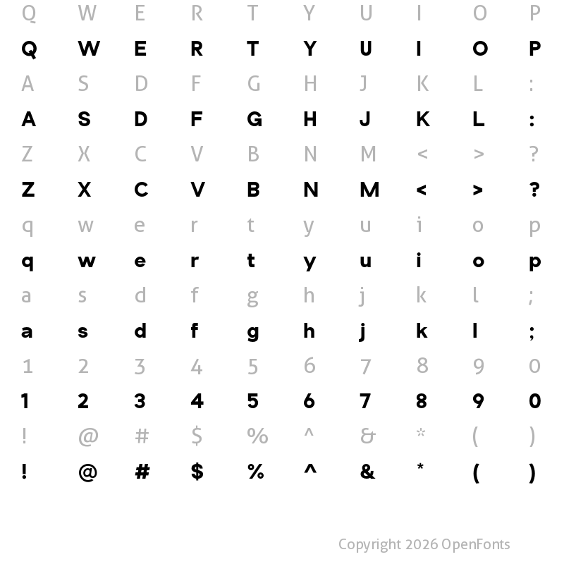 Character Map of Antapani Extra Bold