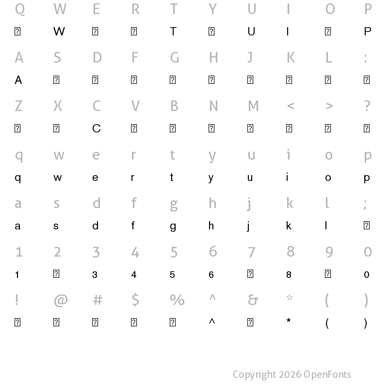 Character Map of AnuParpLTThai ?