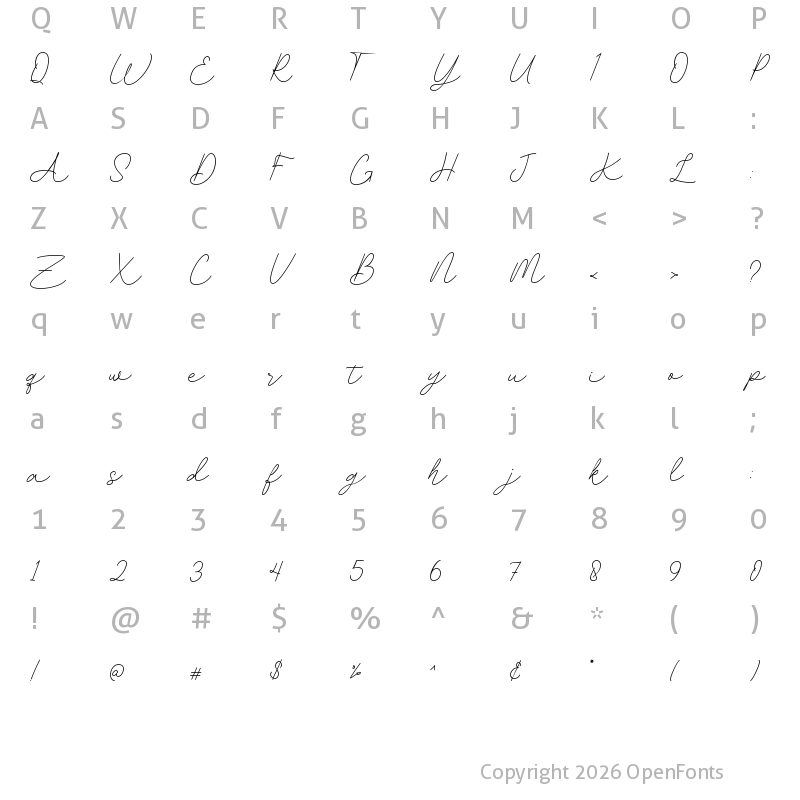 Character Map of Apollo Butler Regular