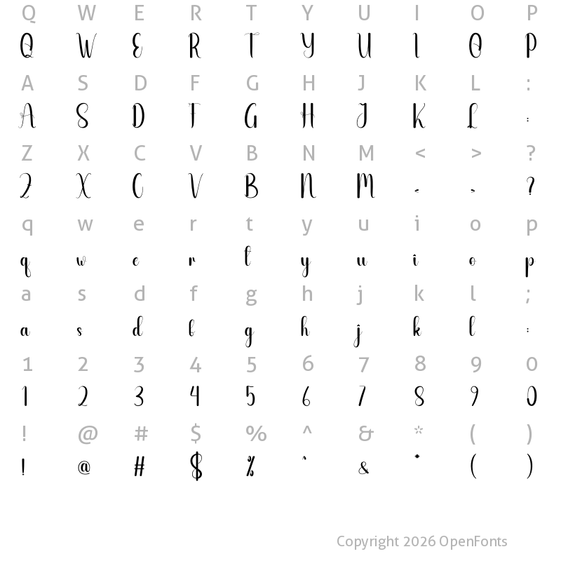 Character Map of Archaeologist Regular