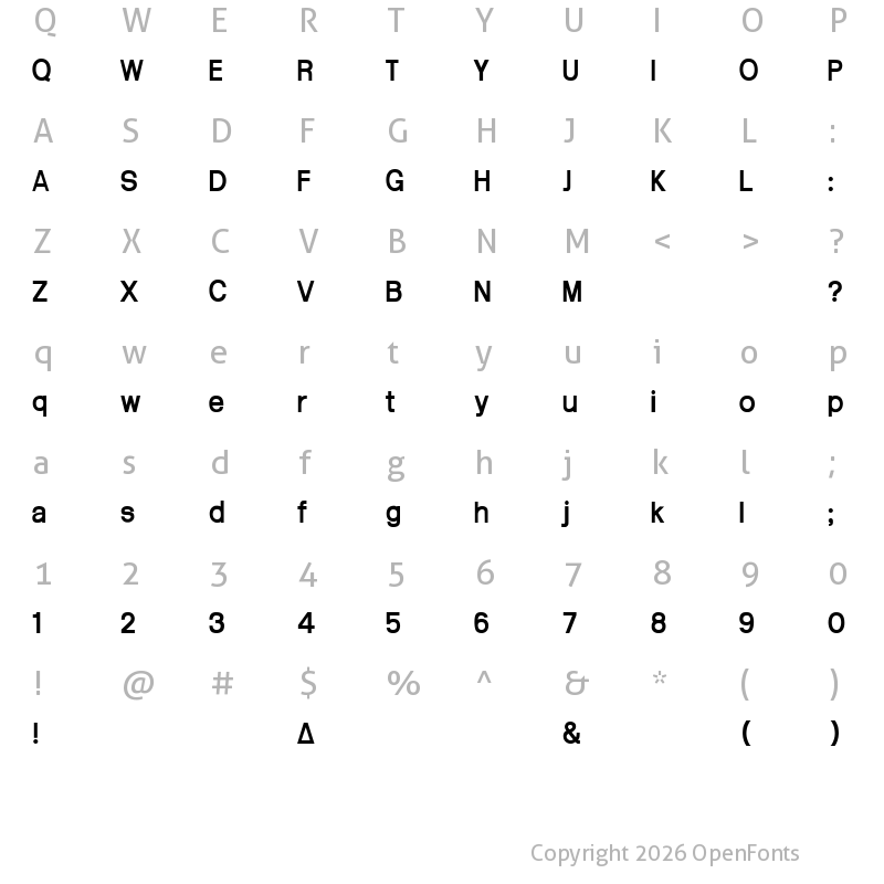 Character Map of Arctik 4 Arctik 4