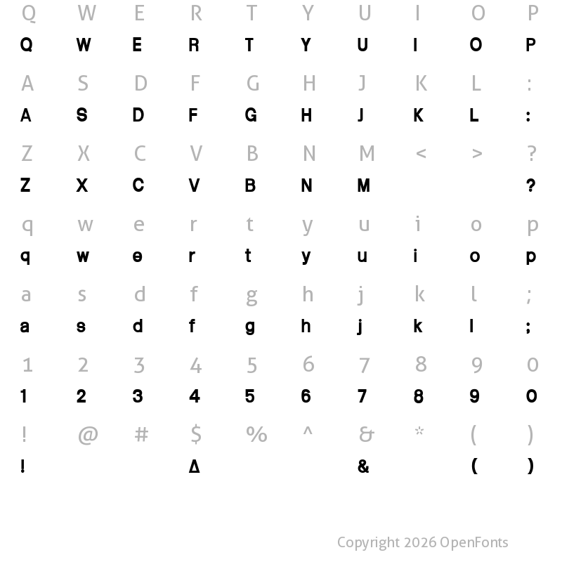 Character Map of Arctik 5 Arctik 5