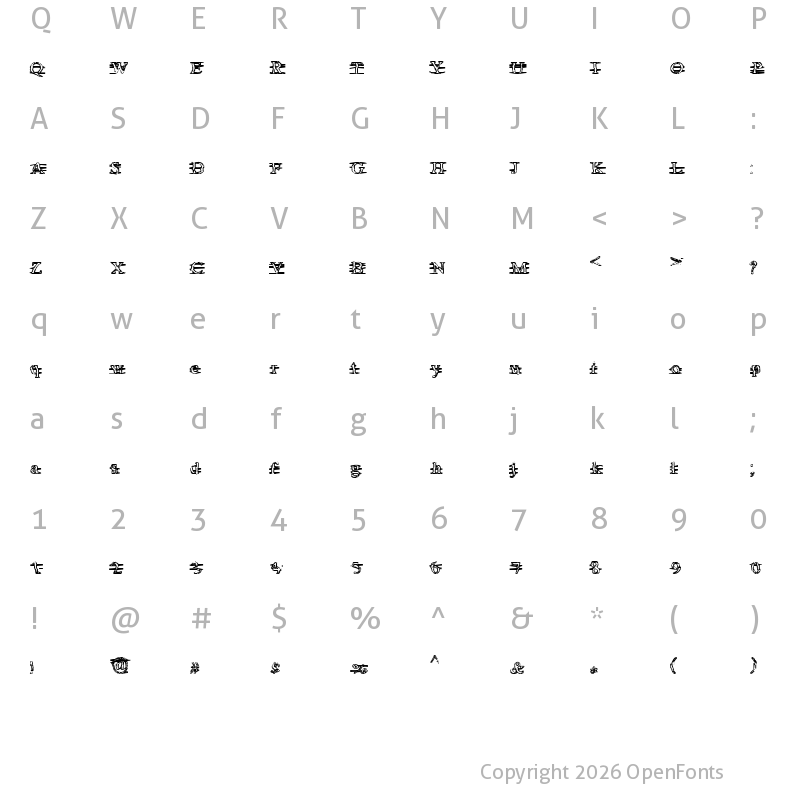 Character Map of Are you awake Neo? Regular