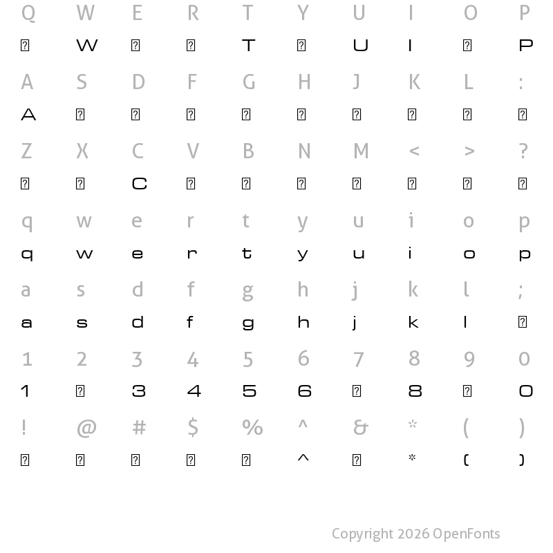 Character Map of ArianLT-Regular ?