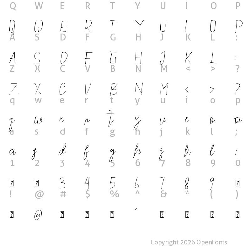 Character Map of Arkite Regular