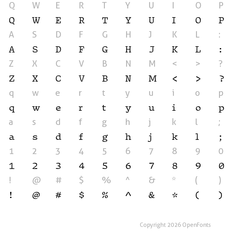 Character Map of Array Proportional Regular
