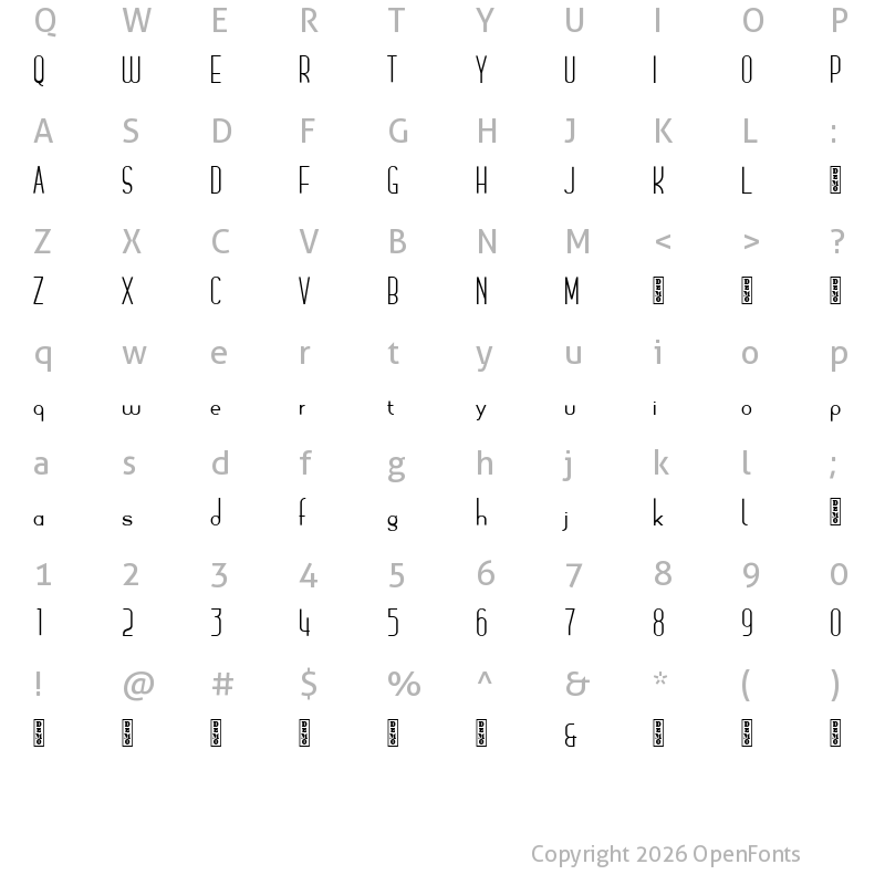Character Map of Arsinoe DEMO