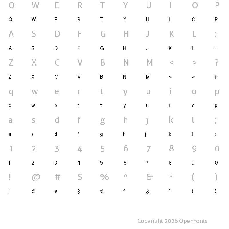 Character Map of Aslaha Biladina Sans Regular