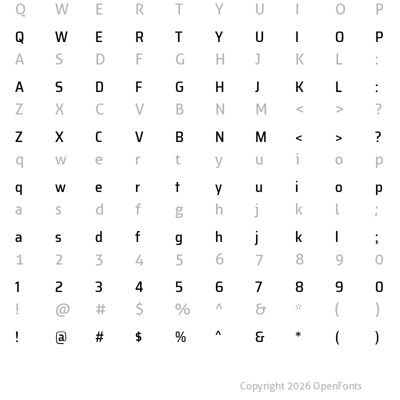Character Map of Assailand Medium