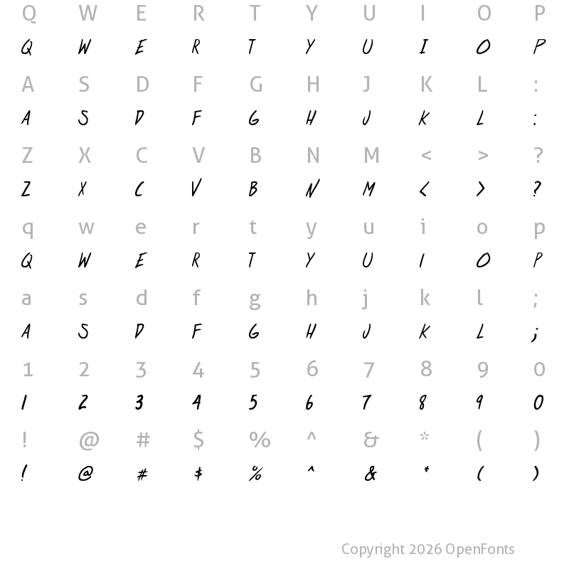 Character Map of at risk youth Italic