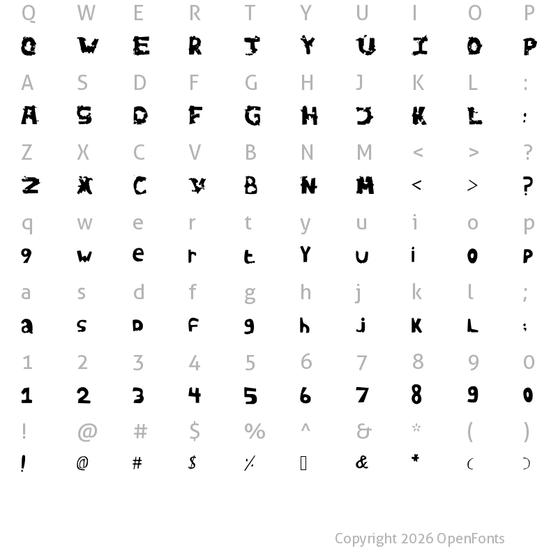 Character Map of AVidaNova Medium