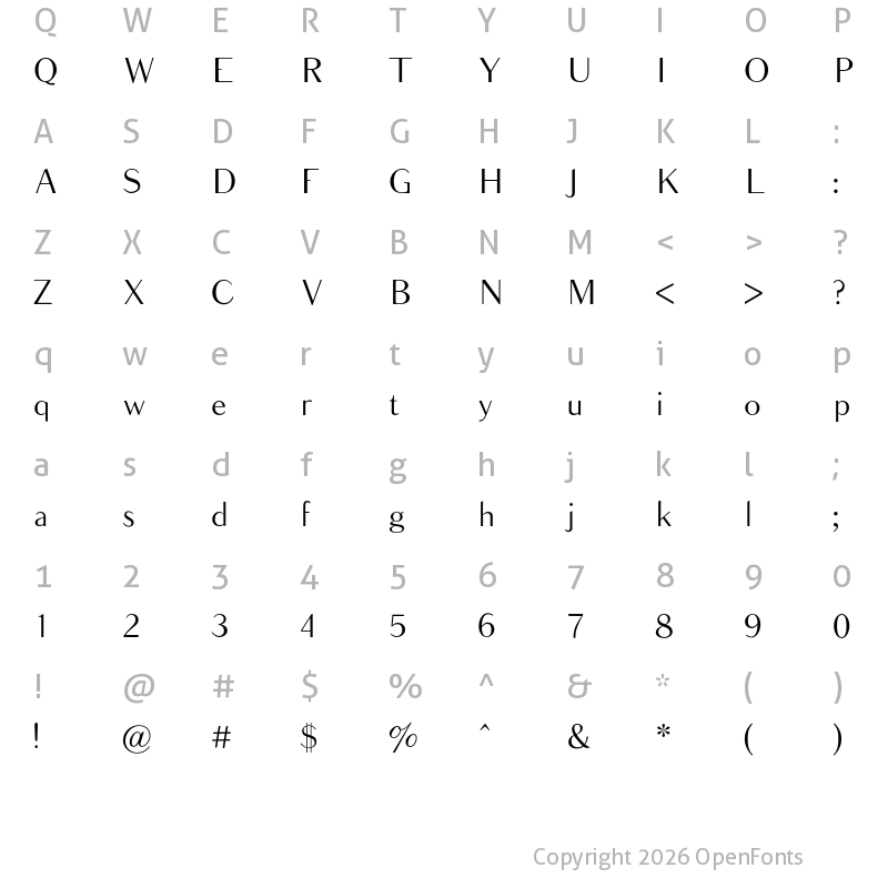Character Map of Balham Regular