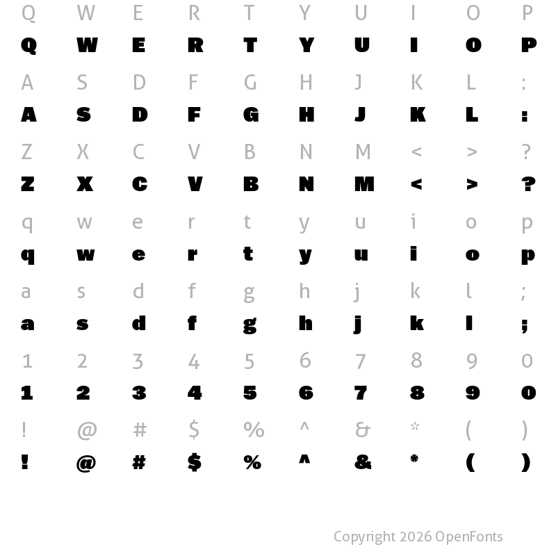 Character Map of Balto Ultra