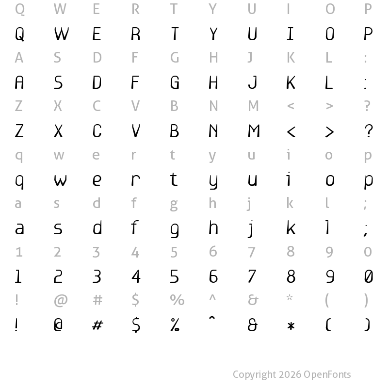 Character Map of Base6 Regular