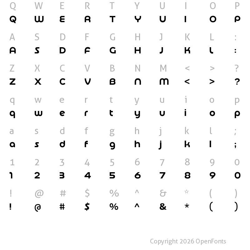 Character Map of Basenji Variable Regular