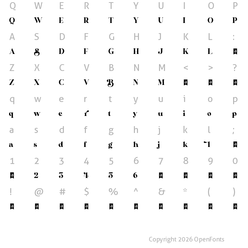 Character Map of Bavista Soulare Normal