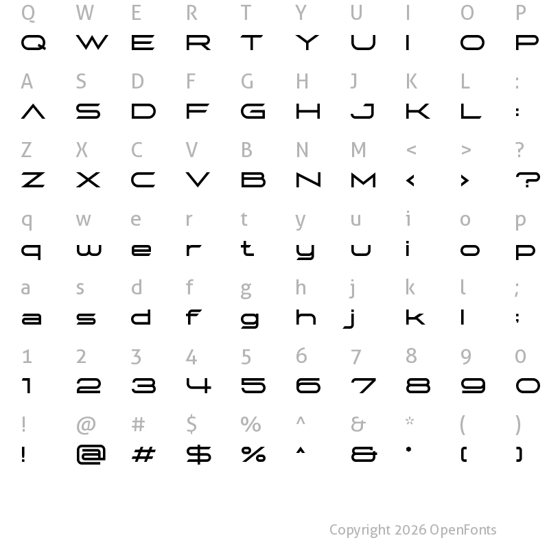 Character Map of BEASIGNE Regular