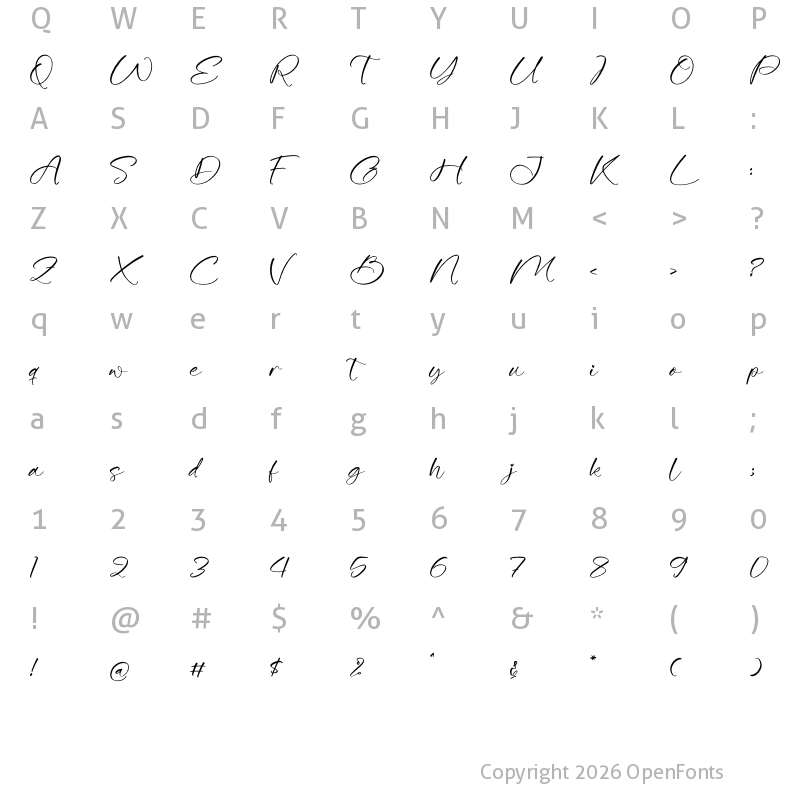 Character Map of Beatillo Diamond Regular
