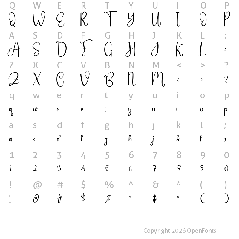 Character Map of Beef Steak Regular