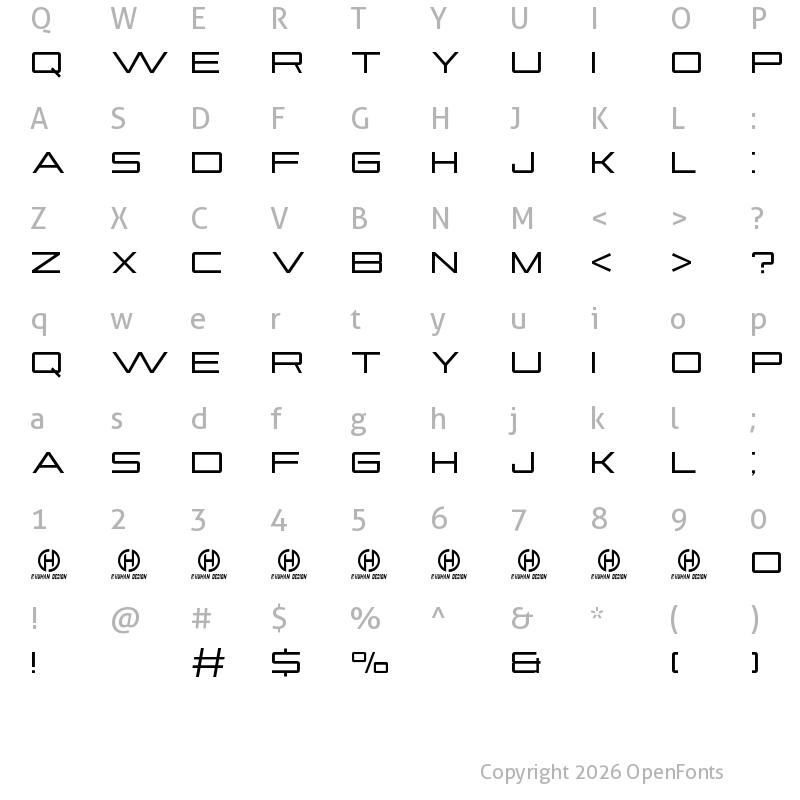 Character Map of Bestari Regular