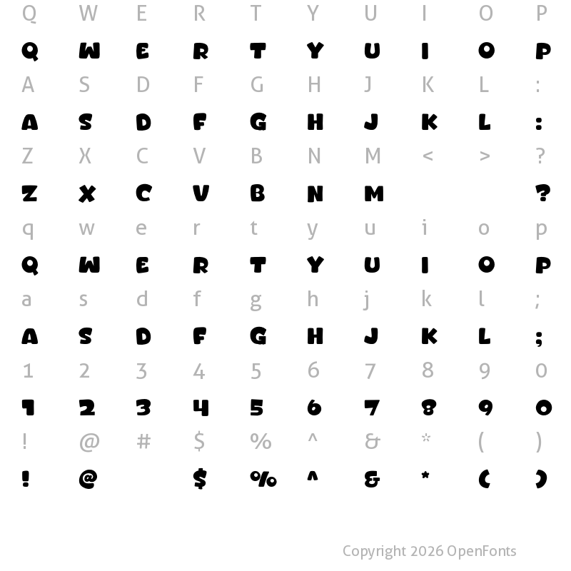 Character Map of Bhel Puri Regular