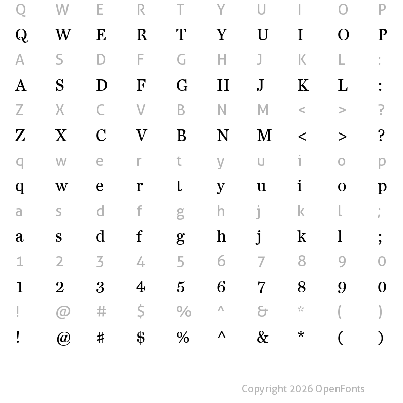 Character Map of Bienetresocial Regular