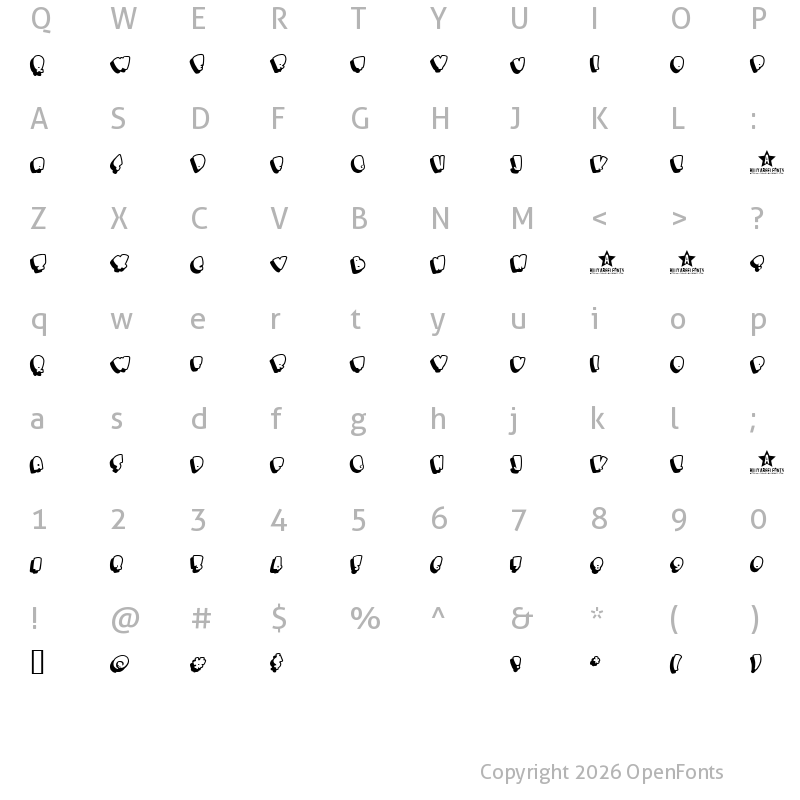 Character Map of BIGBOBS BIG