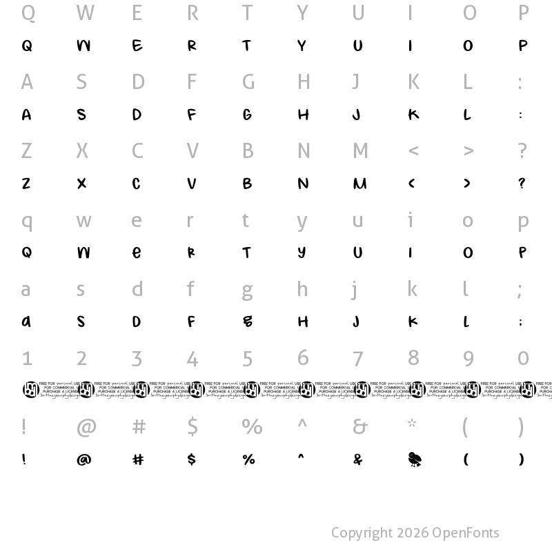 Character Map of Bird_Feeder Regular