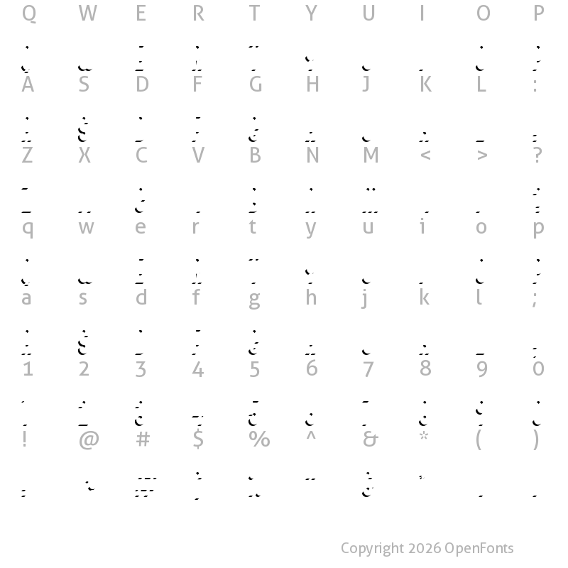 Character Map of Bivoac Dark Shadow